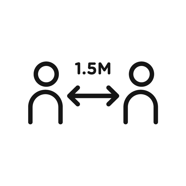 Maintain social distancing