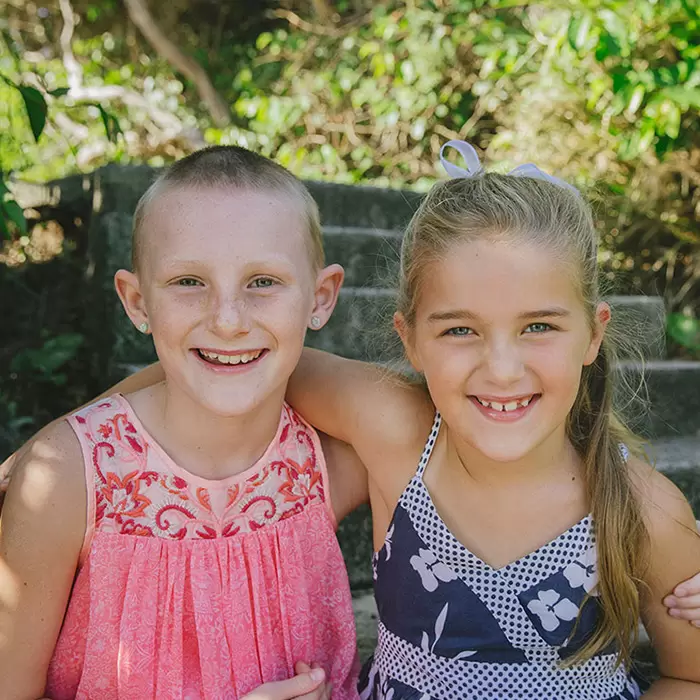 Wig recipient happy in her new wig